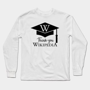 Funny graduation hat education degree school college Long Sleeve T-Shirt
